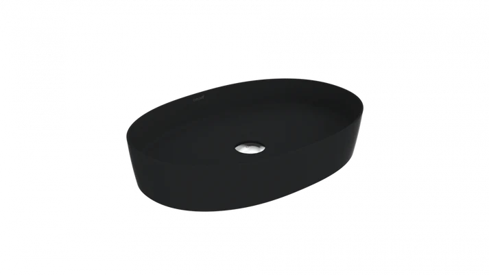 Creavit Loop Oval Çanak Lavabo 40x60 cm Kömür Karası LP160-00KK00E-0000