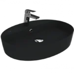 Creavit Loop Oval Çanak Lavabo 45x60 cm Kömür Karası LP161-00KK00E-0000