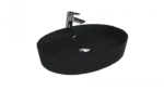 Creavit Loop Oval Çanak Lavabo 45x60 cm Kömür Karası LP161-00KK00E-0000