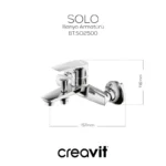Creavit Solo Banyo Armatürü Krom BT.SO2500