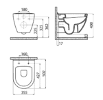 Creavit Terra Asma Klozet TP325-00CB00E-0000