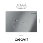 Creavit Terra Parlak Krom Kaplama Kumanda Paneli GP9004.00