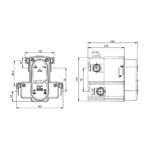 ECA Çift Yollu Termostatik Ankastre Duş Bataryası Sıva Altı Grubu