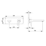 ECA İcon Ankastre Lavabo Bataryası