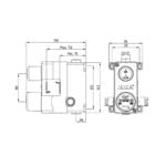 ECA Altın Çift Yollu Ankastre Duş Bataryası Sıva Altı Grubu