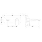 ECA Dalia Rozetli Ankastre Lavabo Bataryası