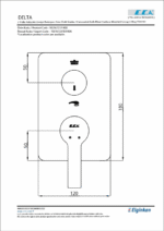 ECA Delta Ankastre Banyo Bataryası Sıva Üstü 2 Yollu - 102167237-Kde