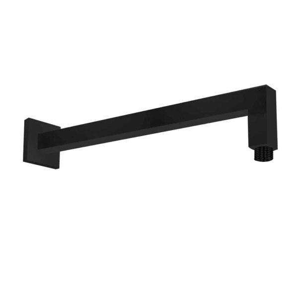 ECA Duş Başlığı Borusu Duvardan Kare Mat Siyah 344 mm