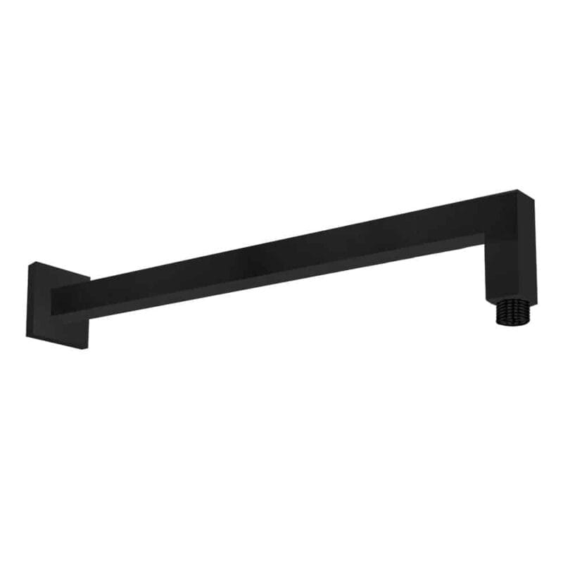 ECA Duş Başlığı Borusu Duvardan Kare Mat Siyah 400 mm