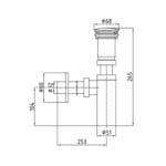 ECA Elegant Bas Bırak Lavabo Sifonu