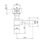 ECA Elegant Krom Lavabo Sifonu