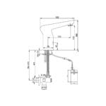 ECA Fotoselli Lavabo Musluğu, Pilli