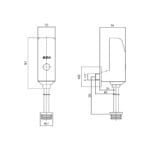ECA Fotoselli Pisuvar Musluğu, Pilli