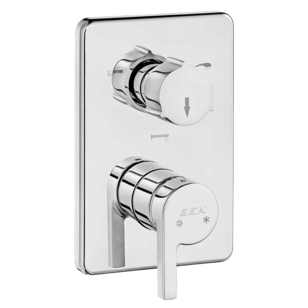 ECA Icon Ankastre Banyo Bataryası Sıva Üstü 3 Yollu