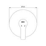 ECA Luna Altın Ankastre Duş Bataryası