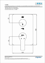 ECA Luna Ankastre Banyo Bataryası Sıva Üstü 2 Yollu - 102167236-Kde