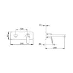 ECA Luna Rozetli Ankastre Lavabo Bataryası