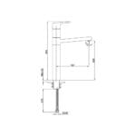 ECA Luna Yüksek Tip Lavabo Bataryası