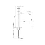 ECA Luna Yüksek Tip Lavabo Bataryası, Altın