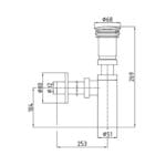 ECA Minimal Bas Bırak Lavabo Sifonu