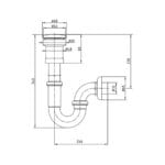 ECA Minimal U Borulu Lavabo Ve Eviye Sifonu