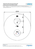 ECA Myra Ankastre Banyo Bataryası Sıva Üstü 2 Yollu - 102167233H-Yde