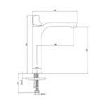 ECA Myra Yüksek Tip Lavabo Bataryası