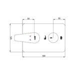 ECA Niobe Çift Yollu Ankastre Duş Bataryası
