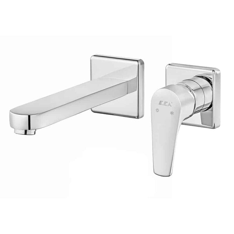 ECA Niobe Ankastre Lavabo Bataryası Sıva Üstü Çift Rozet