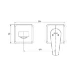 ECA Niobe Rozetli Ankastre Lavabo Bataryası