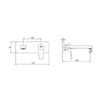 ECA Niobe Rozetli Ankastre Lavabo Bataryası