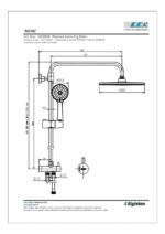 ECA Niobe Teleskobik Kolonlu Duş Sistemi Ø230 - 102158039