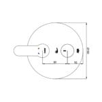 ECA Nita Çift Yollu Ankastre Duş Bataryası