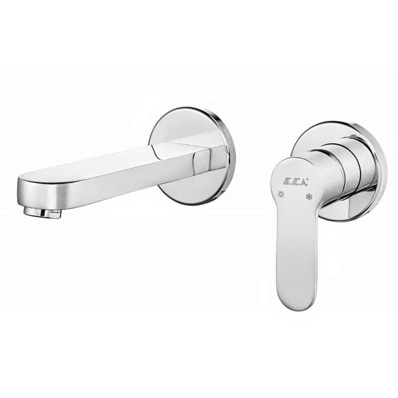 ECA Nita Ankastre Lavabo Bataryası Sıva Üstü Çift Rozet