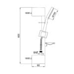 ECA Nobilis Altın Sürgülü El Duşu