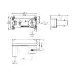 ECA Novita Ankastre Lavabo Bataryası Sıva Altı Grubu