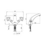 ECA Osmanlı Lavabo Bataryası