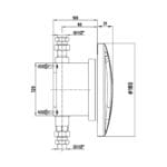 ECA Paslanmaz Çelik Fotoselli Duş Musluğu