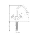 ECA Quadrille Lavabo Bataryası, Altın