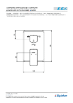 ECA Royal Ank Banyo Bataryası 3 Yollu Sıva Üstü - 102167351-K