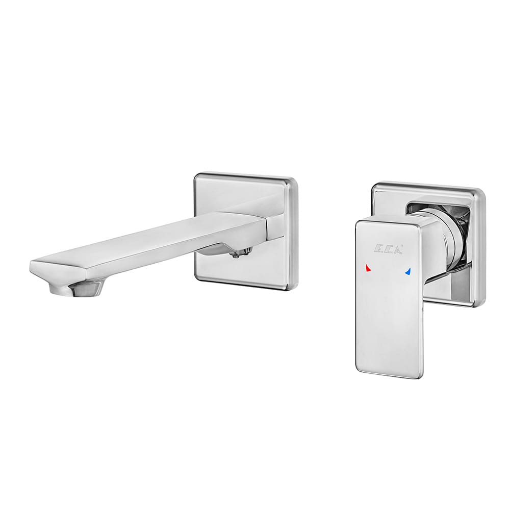 ECA Royal Ankastre Lavabo Bataryası Sıva Üstü Çift Rozet - 102167621-Kk ECA Royal Ankastre Lavabo Bataryası Sıva Üstü Çift Rozet - 102167621-Kk