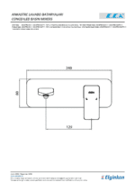ECA Royal Ankastre Lavabo Bataryası Sıva Üstü Tek Rozet Mat Siyah - 102167621C1-K