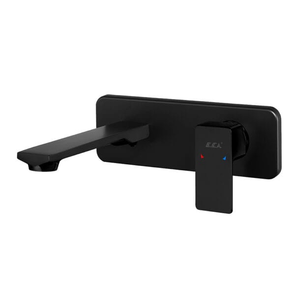ECA Royal Ankastre Lavabo Bataryası Sıva Üstü Tek Rozet Mat Siyah - 102167621C1-K