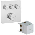 ECA Termostatik Ankastre Banyo Duş Bataryası Sıva Üstü -Sıva Altı 3 Yol - 102101403