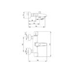 ECA Termostatik Banyo Bataryası