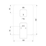 ECA Tiera Çift Yollu Ankastre Duş Bataryası