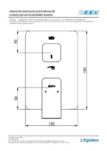 ECA Tiera Ankastre Banyo Bataryası Sıva Üstü 2 Yollu - 102167235-Kde