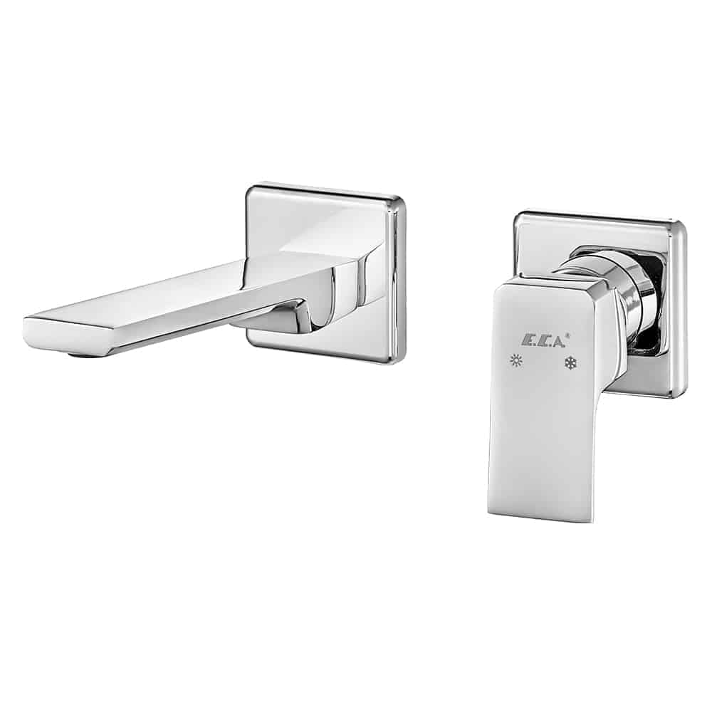 ECA Tiera Ankastre Lavabo Bataryası Sıva Üstü Çift Rozet ECA Tiera Ankastre Lavabo Bataryası Sıva Üstü Çift Rozet