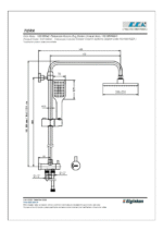 ECA Tiera Teleskobik Kolonlu Duş Sistemi 200X200 - 102158042