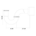 Fontana DP-201 Sifon Alt Takımı Krom